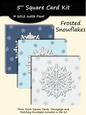 Frosted Snowflakes - Blues - Square Cards & Envelopes