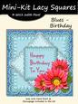 Lacy Squares - Blues - Birthday