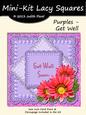 Lacy Squares - Purples - Get Well