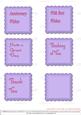 Lacy Squares - Purples - Sentiments