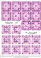 Lacy Pink Squares - Teabag Tiles Set 6