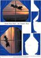 Santa Heads for Home - Blue Curtains