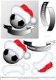 Christmas Football - Black & White