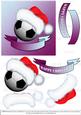 Christmas Football - Maroon & Blue