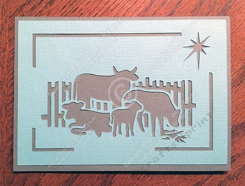 Merry Christmas Animals - Cattle