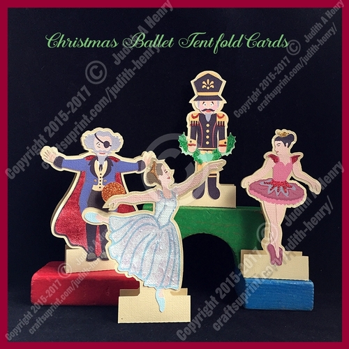 Christmas Ballet Tentfold Cards