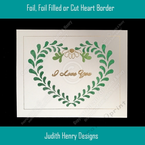 Line Art Design – Foil Valentine