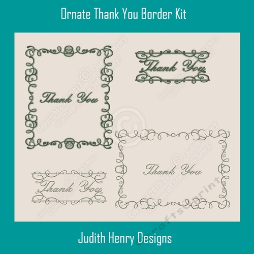Ornate Thank You Border Kit