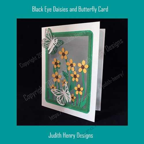 Black Eyed Dasies And Butterflies