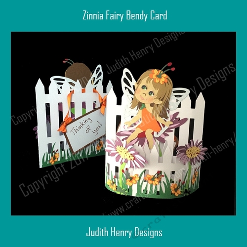 Zinnia Fairy Bendy Card