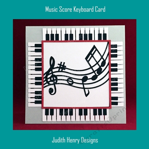 Music Score Keyboard card