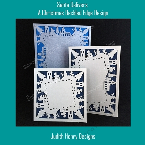 Santa Delivers - A Christmas Deckled Edge Design
