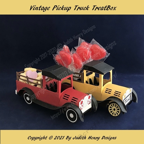 Vintage Pickup Truck Treat Box