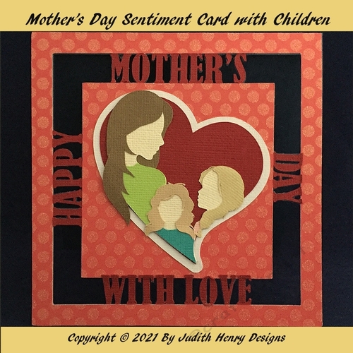 Mothers Day Sentiment card with Child