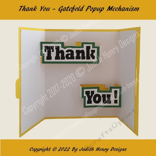 Thank You - Gatefold Popup Card