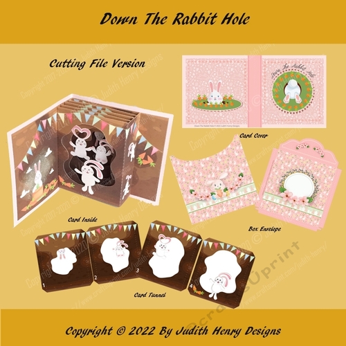 Down The Rabbit Hole Tunnel Card
