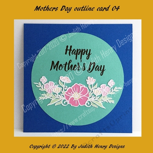 Mothers Day outline card 04
