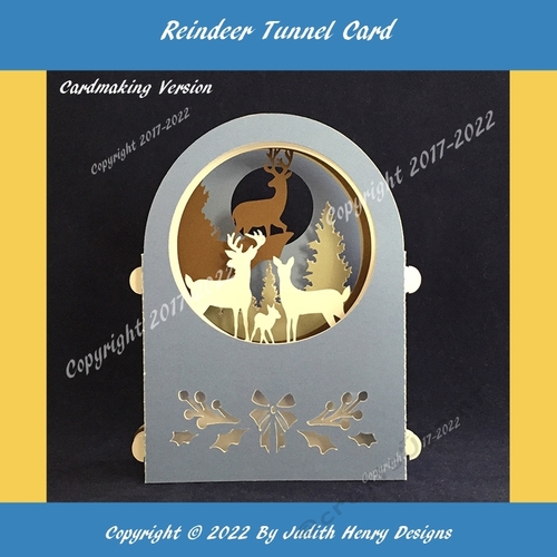 Reindeer Tunnel Card - Cardmaking