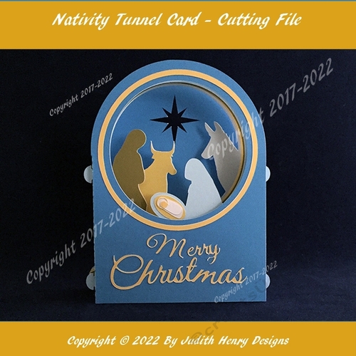 Nativity Box Card - Cutting file