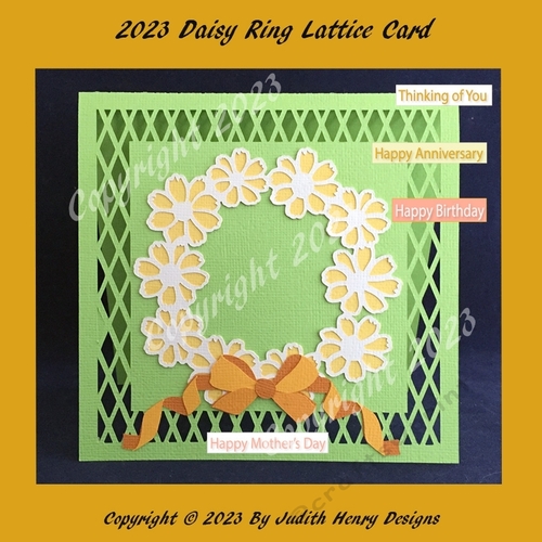 2023 Daisy Ring Lattice Card