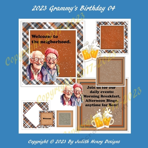 2023 Elderly Friends Invitation 04 Card