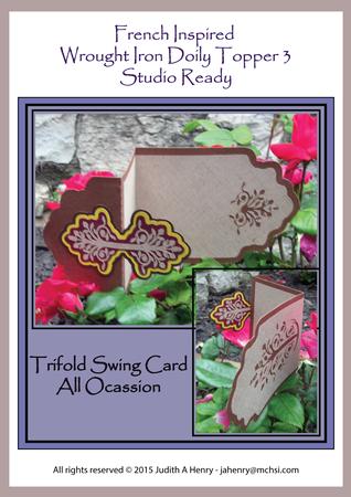 French Inspired Wrought Iron Doily Topper 3 - Studio Ready
