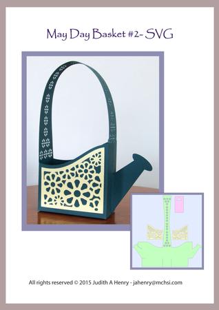 May Day Watering Can Basket Template #2
