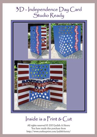 3D - Independence Day Card