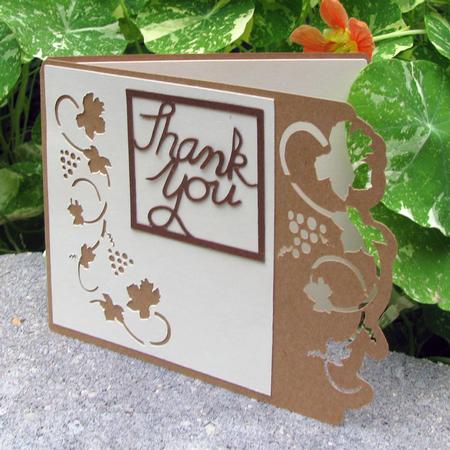 Thank You Card - Layered Over The Edge