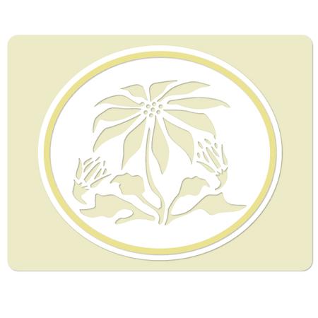 Poinsettia Floral Card