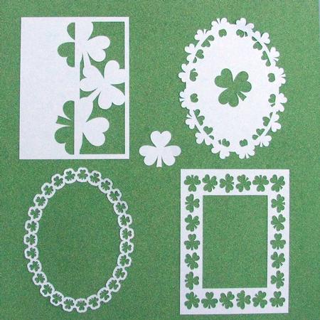 St Patricks Day - Shamrock Frame Set 3