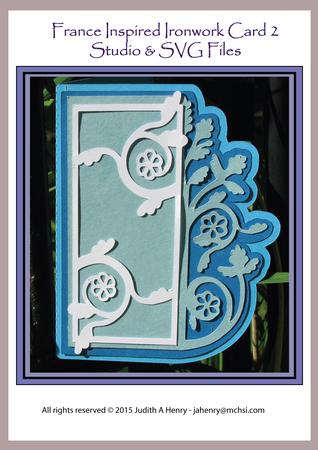 France Inspired Ironwork Card 2