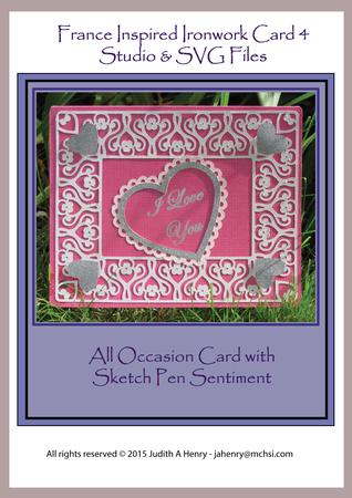 France Inspired Ironwork Card 4