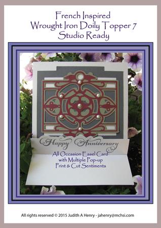France Inspired Wrought Iron Doily Topper 7