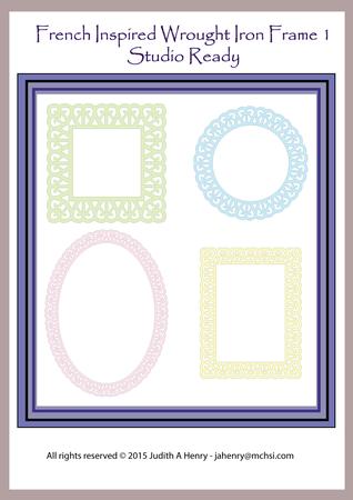 French Inspired Wrought Iron Frame 1