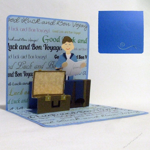 Packed and ready to go Pop Up Card