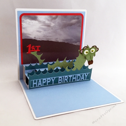 Loch Ness Birthday Pop Up Card