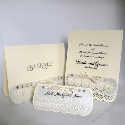 Lace Edge Card #05 Invitation Set