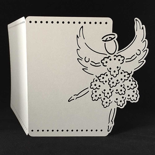 Frilly Angel Over the Edge Card