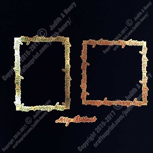 Merry Christmas Framed Word Art