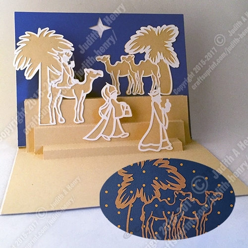Christmas Wisemen Pop Up Card