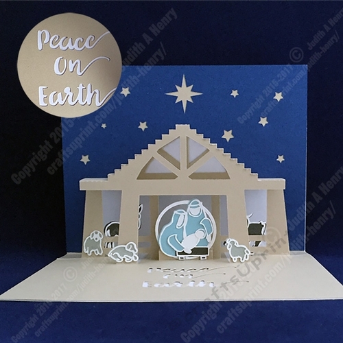 Christmas Creche Pop Up Card