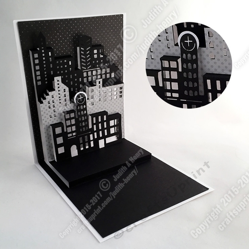 Light Up the Town Pop Up Card