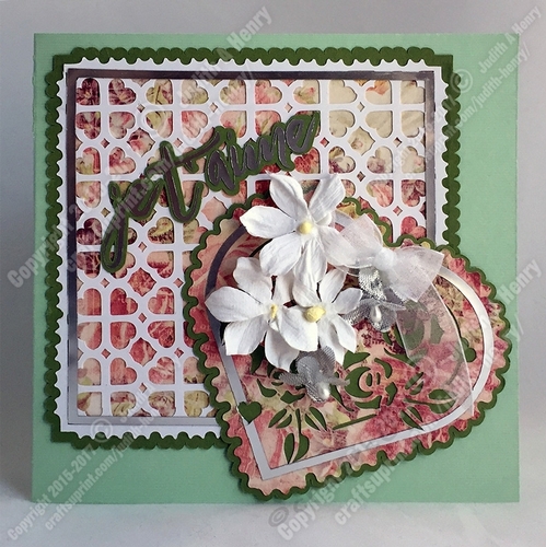 Je T aime Heart Card