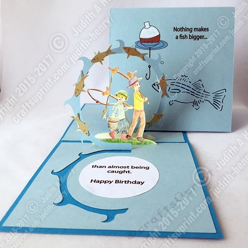 Fishing with Dad Birthday Card