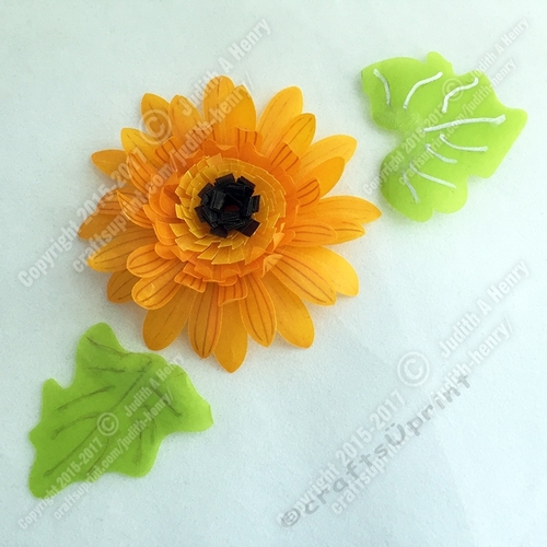 Vellum/paper Gerbera Daisy