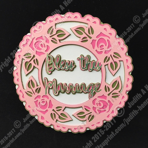 Bless This Marriage Circle Card