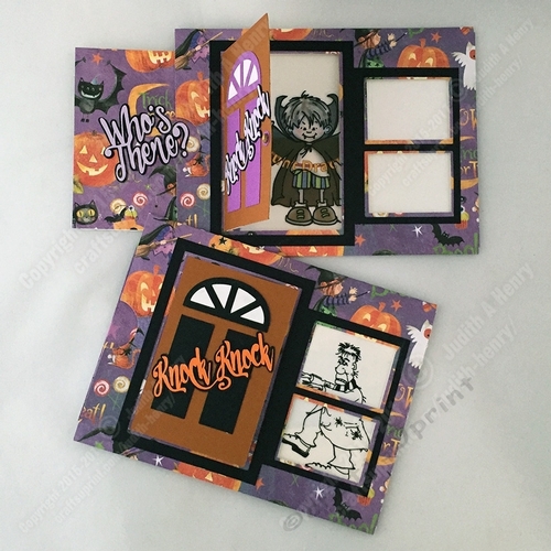 Sassy Cheryl - Magic Slider Card - Halloween Monsters