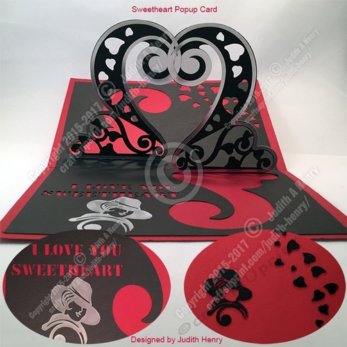 Valentine Sweetheart Pop Up Card