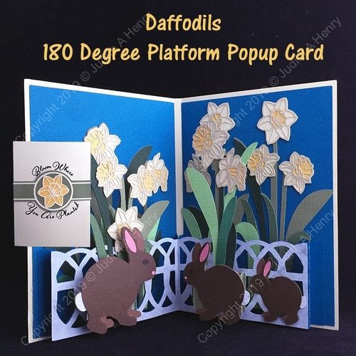 Daffodil Platform Pop Up Card